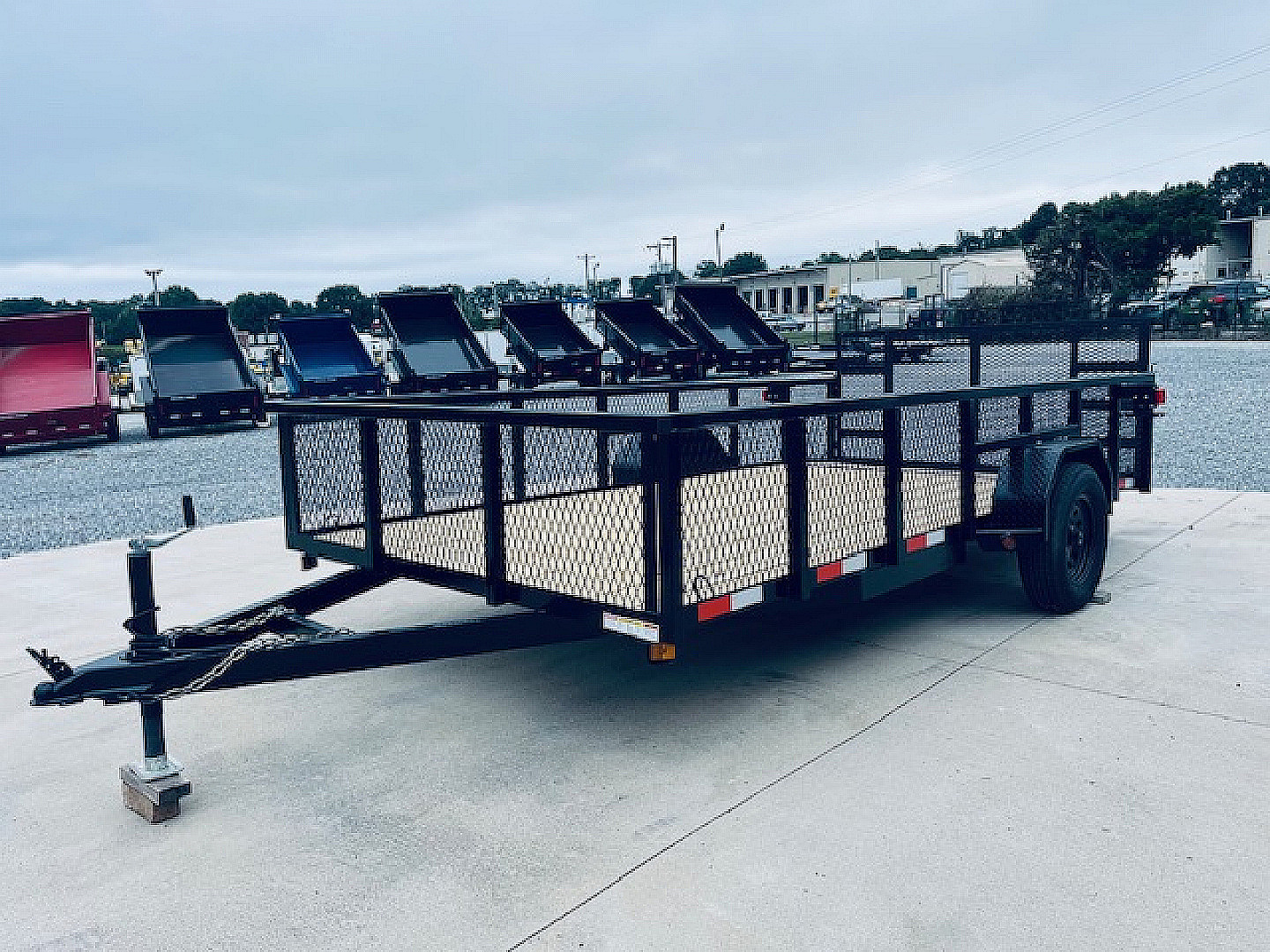 New 2026 Nolan 7X14 Utility Trailer w/2ft Mesh 3K