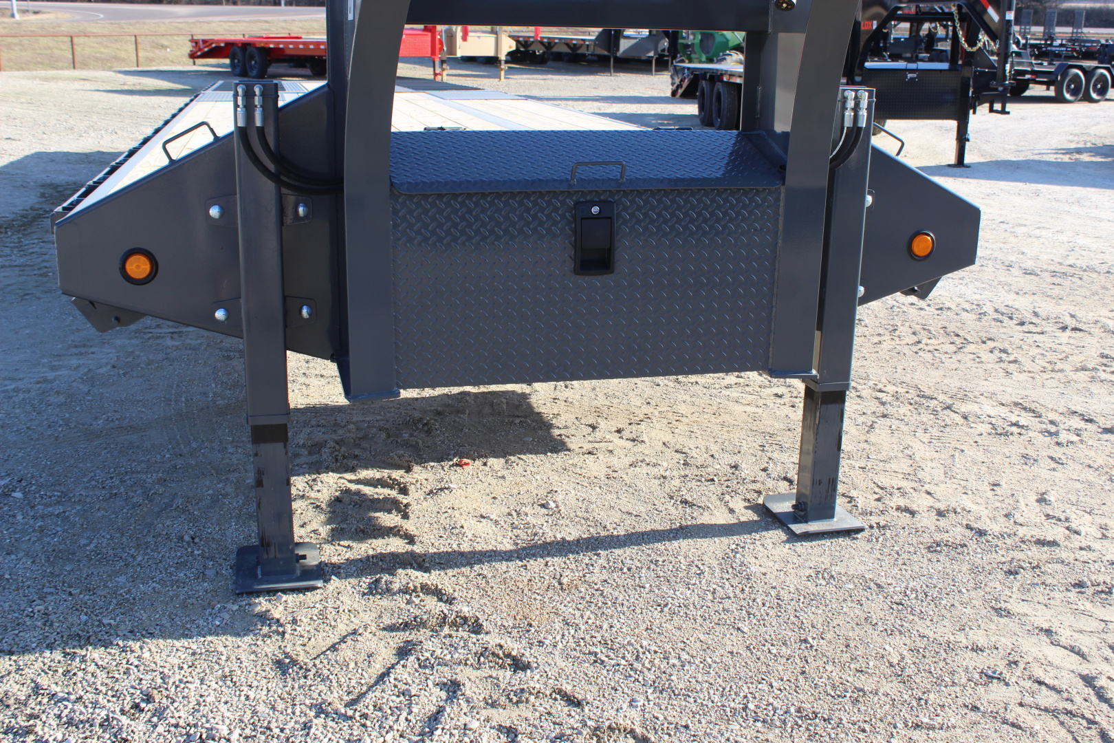 New 2026 PJ Trailers LY1 36' Gooseneck Hydraulic Dovetail