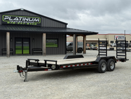 Used 2025 Doolittle Trailers 83X20 W/2' DOVE, STAND UP RAMPS, AND BRAKE AXLE 9990K GVWR Equipment Trailer