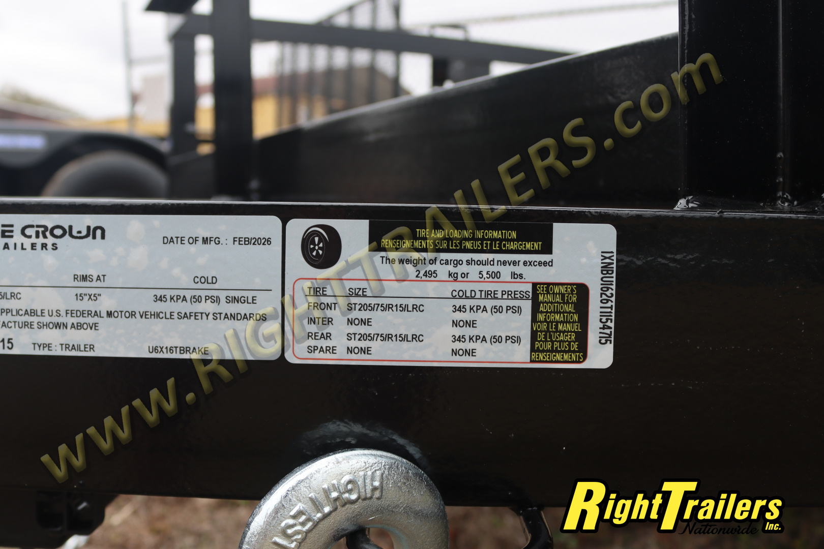 New 2026 6X16 Triple Crown UTILITY Trailer
