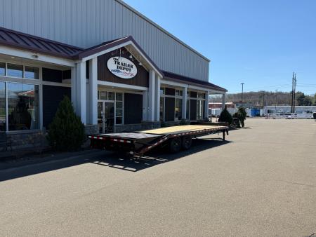 New SURE-TRAC 8'6" x 25' HEAVY DUTY LOW PROFILE DECKOVER TRAILER 15K