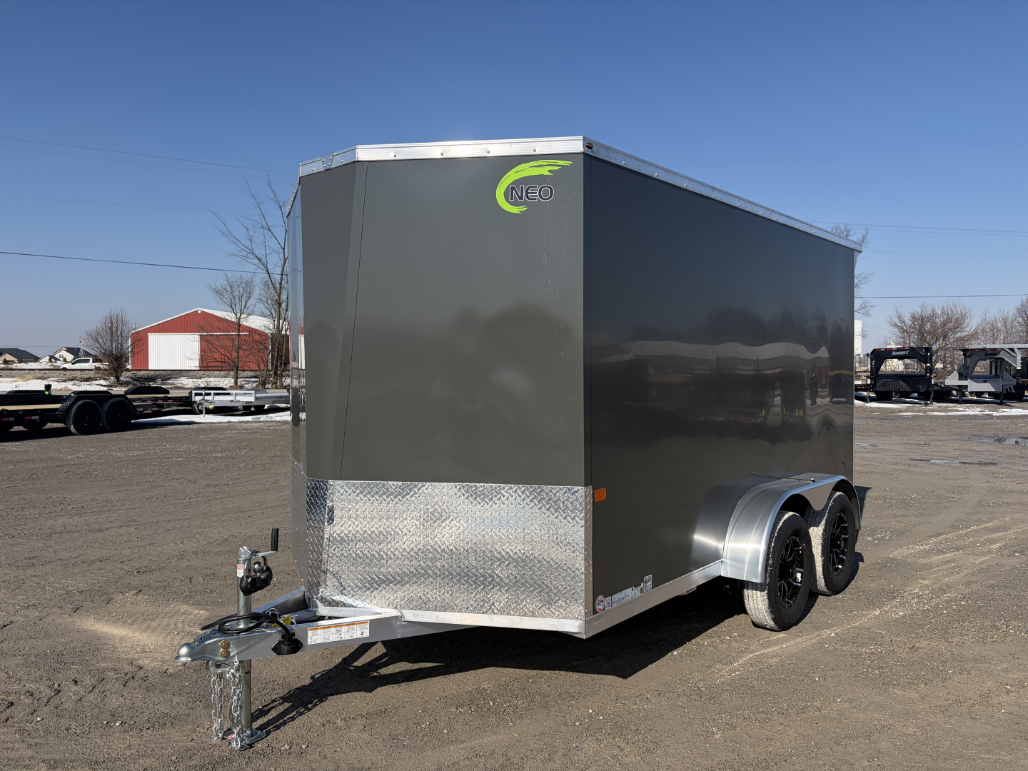 New 2026 NEO Trailers NAVLE127T (7' X 12') 7K V-Nose Cargo / Enclosed Trailer