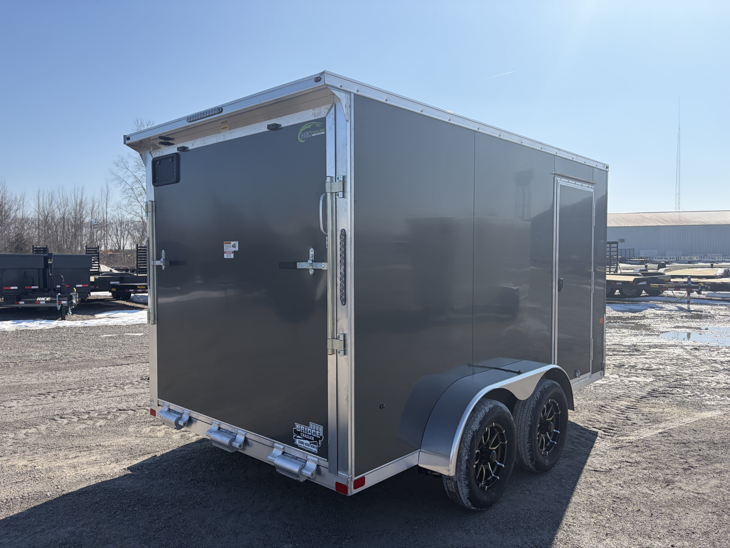New 2026 NEO Trailers NAVLE127T (7' X 12') 7K V-Nose Cargo / Enclosed Trailer