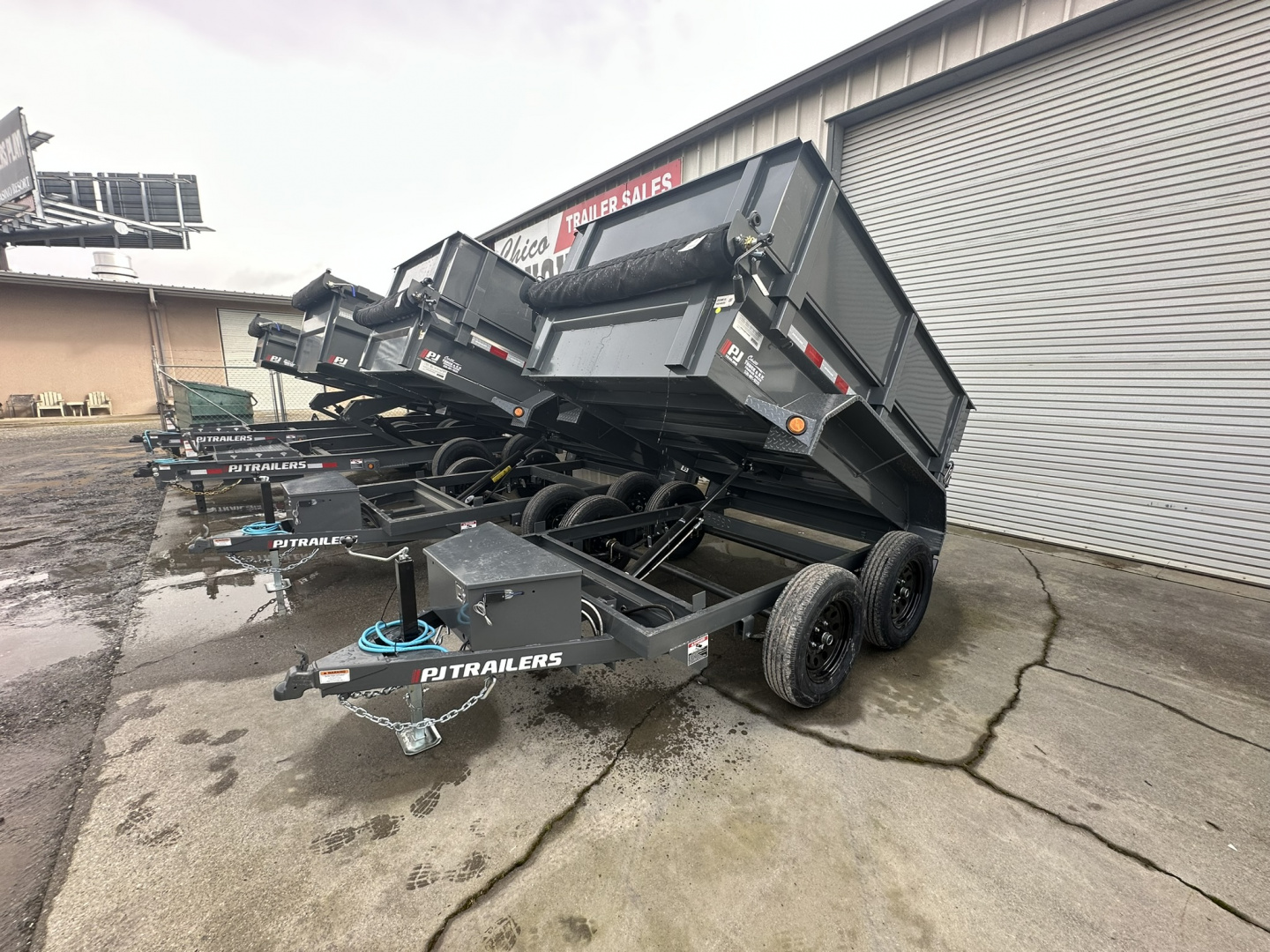 New 2026 PJ Trailers D5 5X8-18+18 7K Dump Trailer
