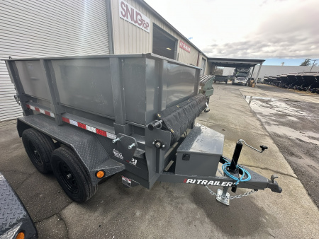 New 2026 PJ Trailers D5 5X8-18+18 7K Dump Trailer
