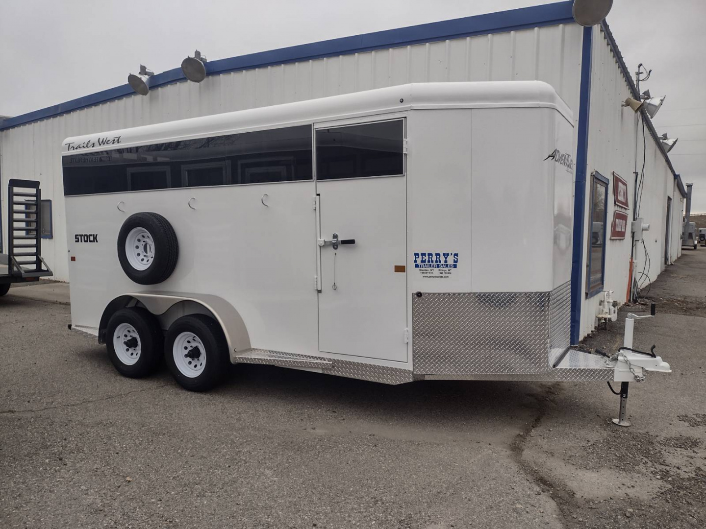 New 2026 Trails West Adventure 17' Stock Trailer