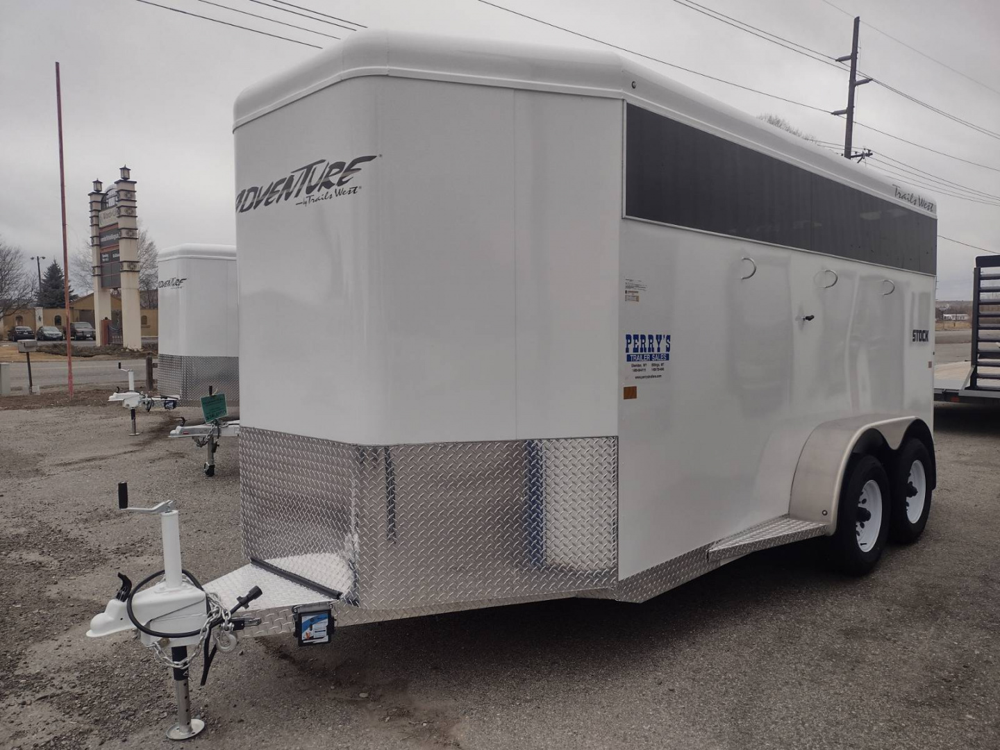 New 2026 Trails West Adventure 17' Stock Trailer