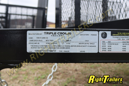 New 2026 5X10 Triple Crown UTILITY Trailer
