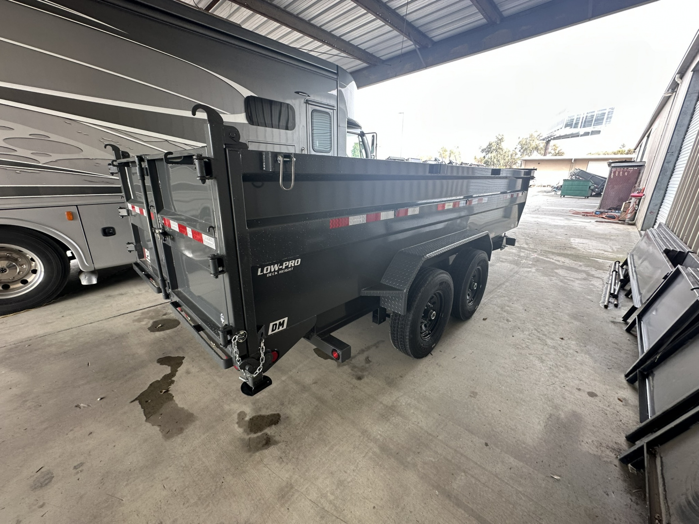 New 2026 PJ Trailers DM 7X16X3 Dump Trailer