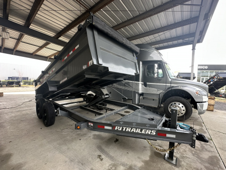 New 2026 PJ Trailers DM 7X16X3 Dump Trailer