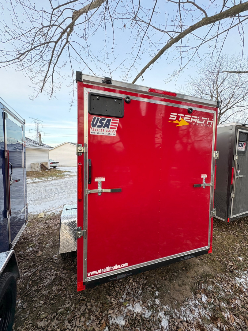 New 2026 6 x 12 Stealth Enclosed Trailer with Ramp