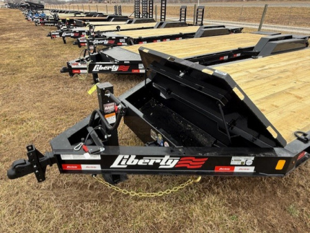New 2026 Liberty 83”x19'+3’ 14K W/ MAMMOTH RAMPS Equipment Trailer