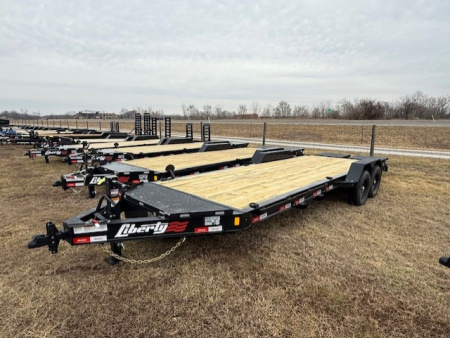 New 2026 Liberty 83”x19'+3’ 14K W/ MAMMOTH RAMPS Equipment Trailer