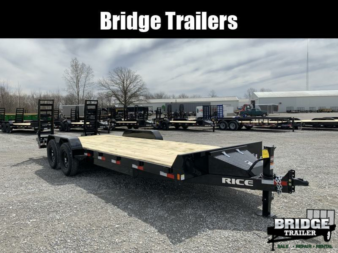 New 2026 Rice Trailers FMEHR8222 (82" X 22') 14K Magnum Equipment Trailer
