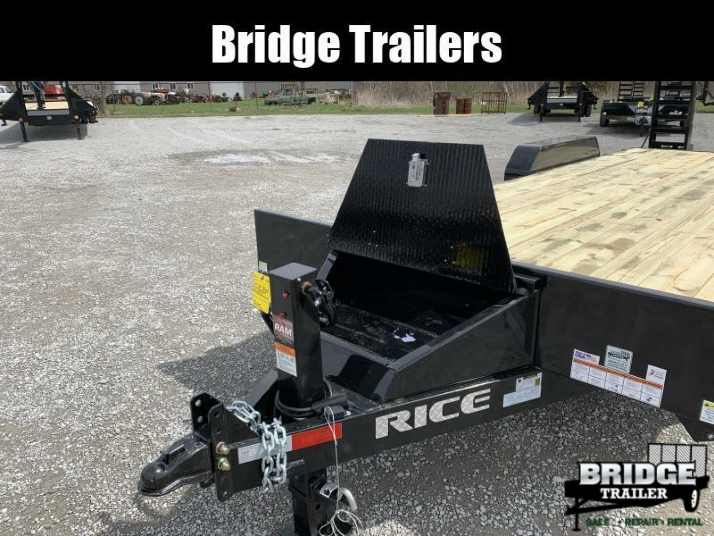New 2026 Rice Trailers FMEHR8222 (82" X 22') 14K Magnum Equipment Trailer