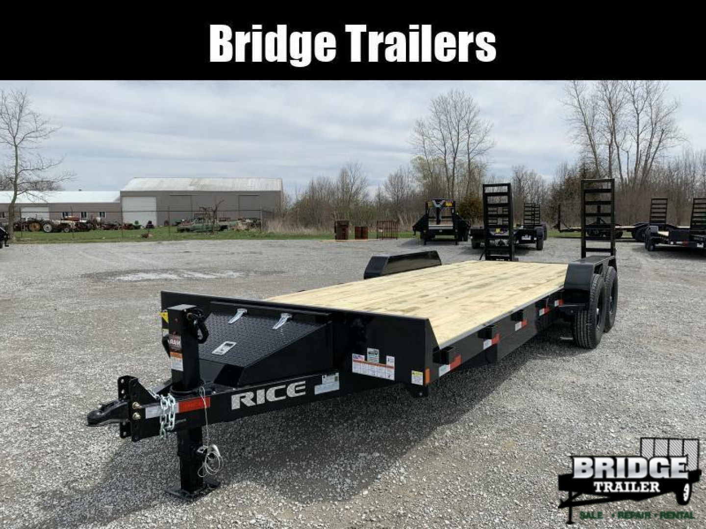 New 2026 Rice Trailers FMEHR8222 (82" X 22') 14K Magnum Equipment Trailer