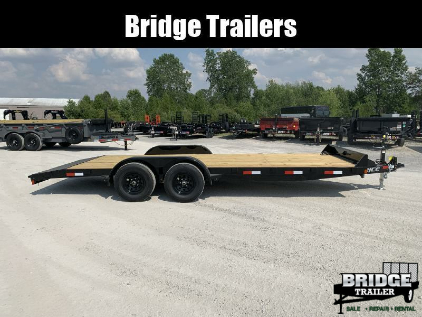 New 2026 Rice Trailers FMCMR8222 (82" X 20' +2') 9.9K Magnum Car Hauler / Racing Trailer