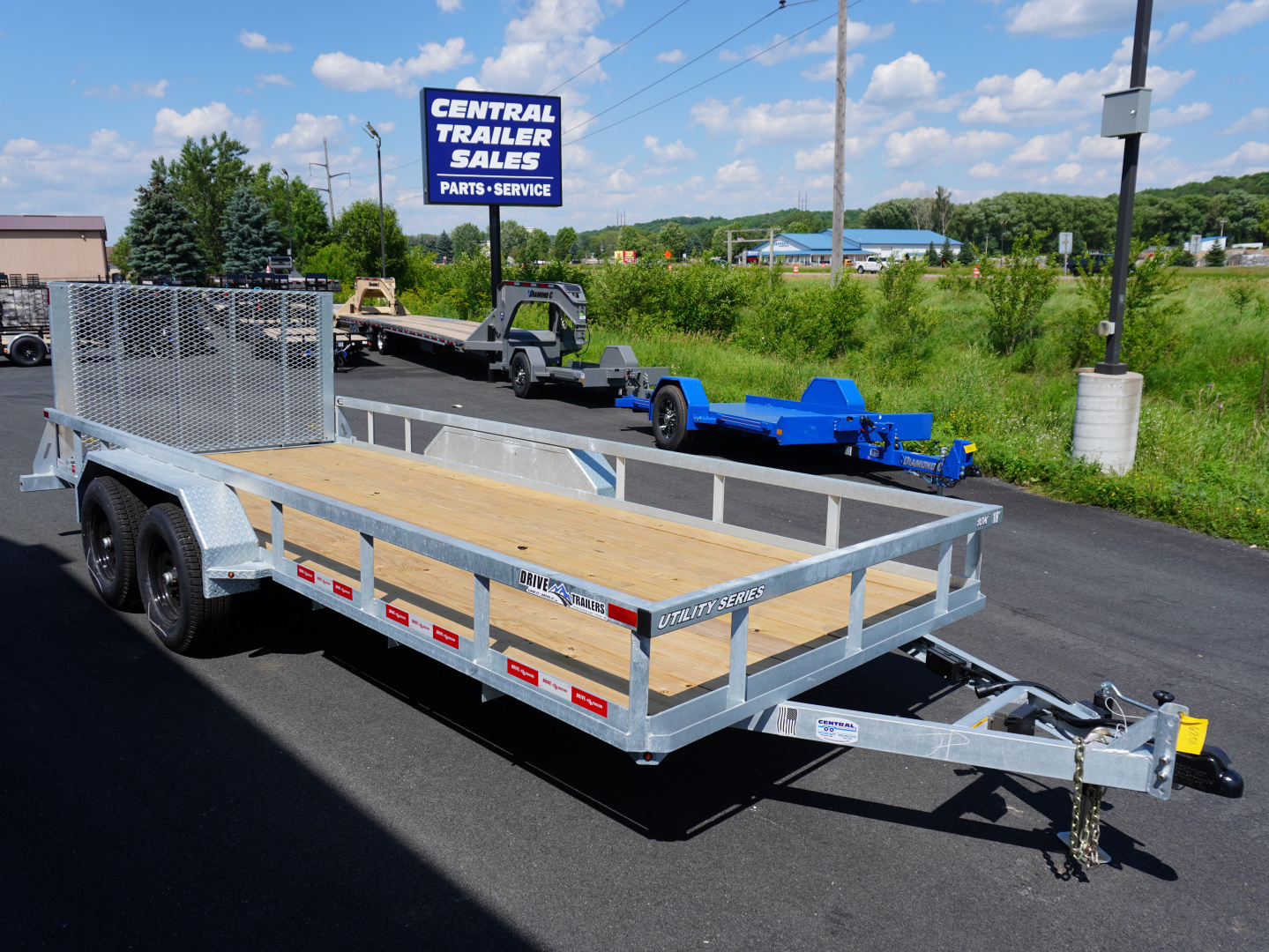 New 2026 Drive Trailers 81"x18' Galvanized Utility Trailer