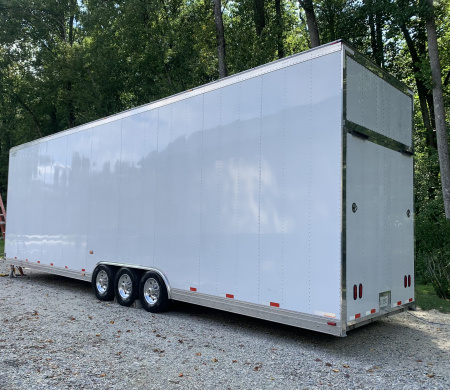 Used 2005 Gold Rush Motorsports All Aluminum 36’ Stacker Trailer