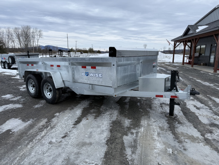 New 2026 BWISE DT714LP-LE-14 Galvanized Dump Trailer