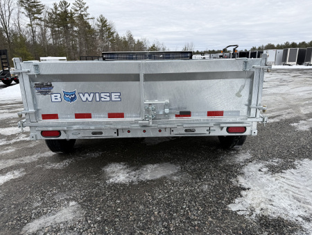 New 2026 BWISE DT712LP-LE-12 Galvanized Dump Trailer