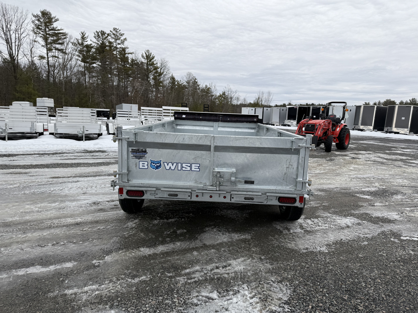 New 2026 BWISE DT612LP-LE-12 Galvanized Dump Trailer
