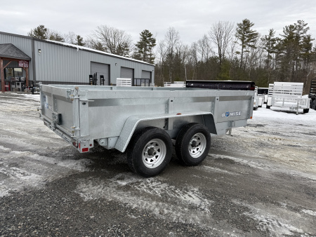 New 2026 BWISE DT612LP-LE-12 Galvanized Dump Trailer