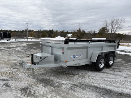 New 2026 BWISE DT612LP-LE-12 Galvanized Dump Trailer
