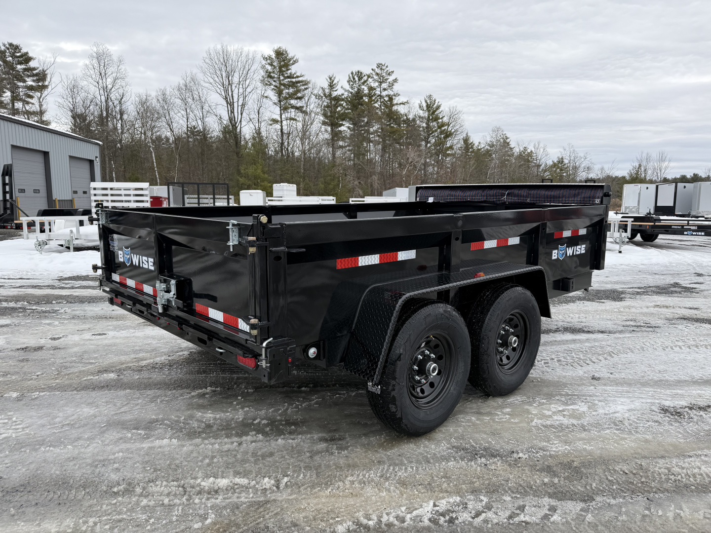 New 2026 BWISE DT712LP-LE-12 Dump Trailer