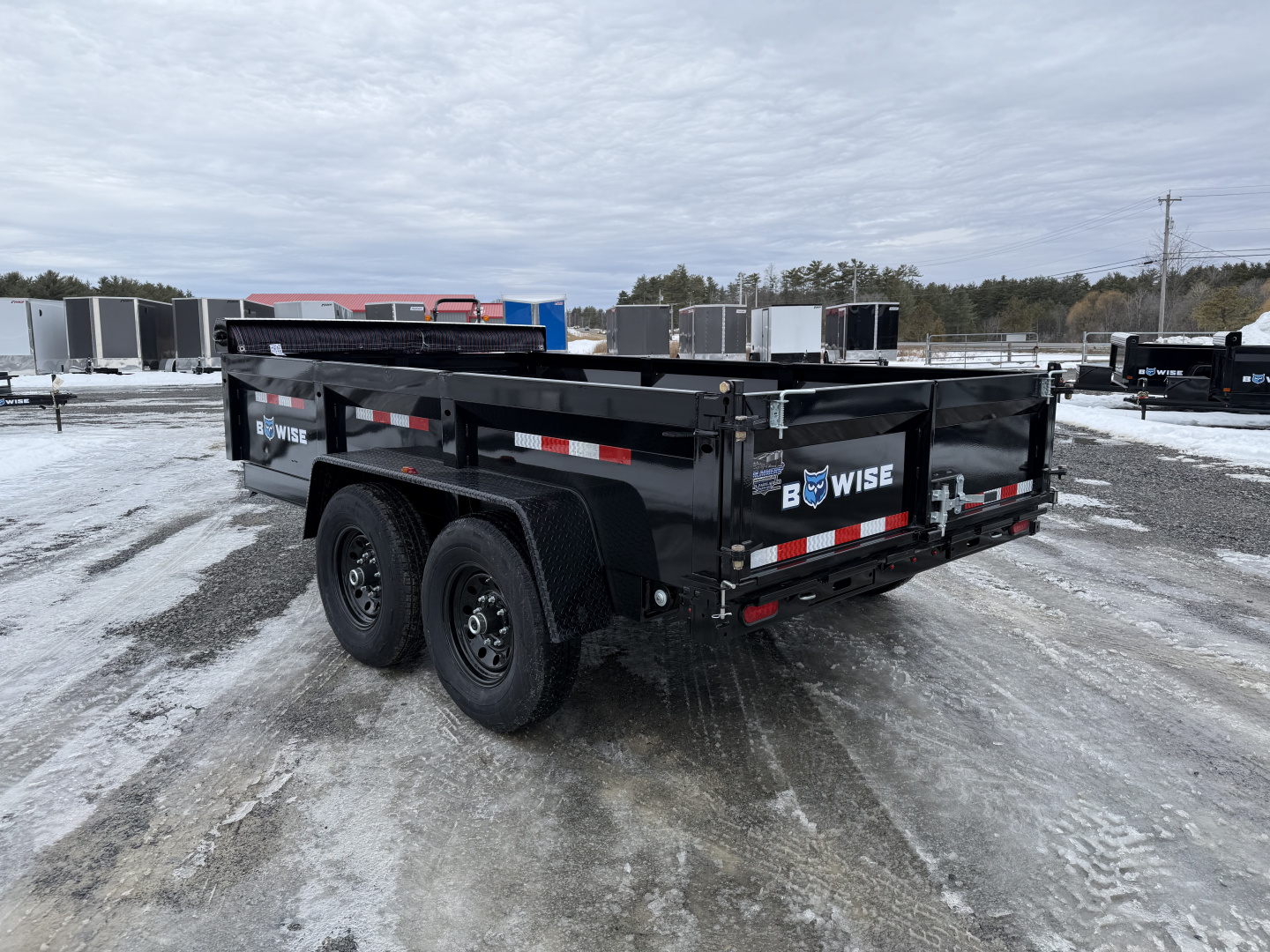 New 2026 BWISE DT712LP-LE-12 Dump Trailer