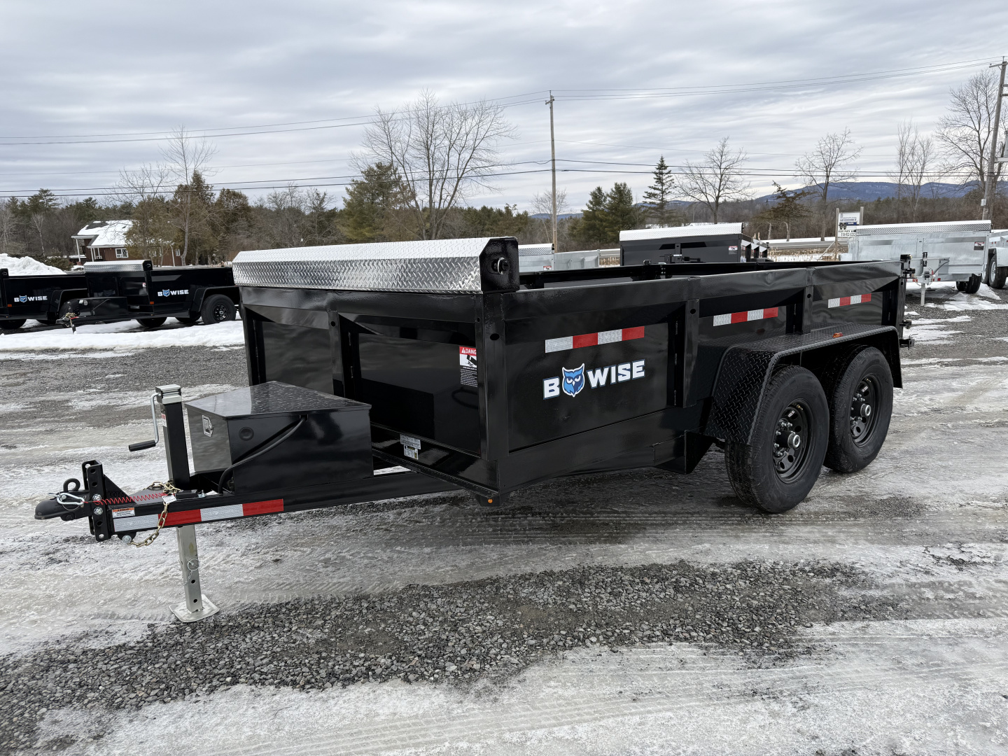 New 2026 BWISE DT712LP-LE-12 Dump Trailer
