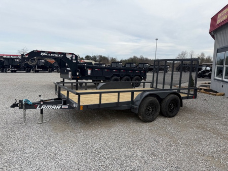 New Lamar Utility 83x14 7k w/ Single Brake & SQ Tube Top Rail
