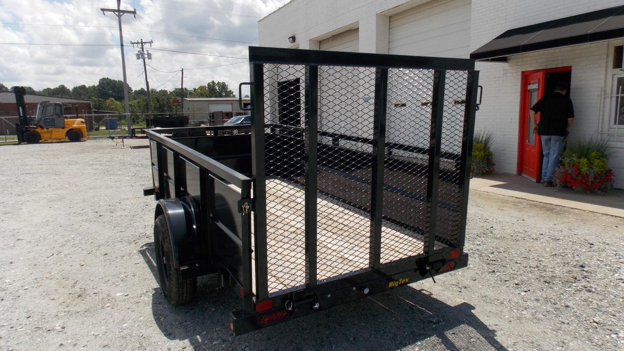 New 2026 Big Tex 5x10 30SV Single Axle Vanguard w/ 4' Spring Assist Gate and 2' Solid Sides Utility Trailer