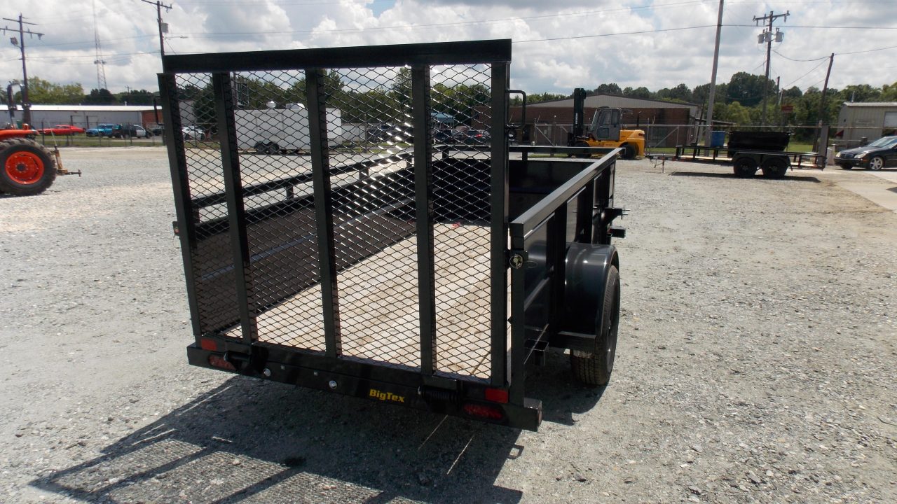 New 2026 Big Tex 5x10 30SV Single Axle Vanguard w/ 4' Spring Assist Gate and 2' Solid Sides Utility Trailer
