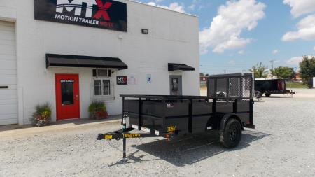 New 2026 Big Tex 5x8 30SV Single Axle Vanguard w/ 4' Spring Assist Gate and 2' Solid Sides Utility Trailer