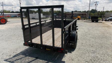 New 2026 Big Tex 5x10 30SV Single Axle Vanguard w/ 4' Spring Assist Gate and 2' Solid Sides Utility Trailer