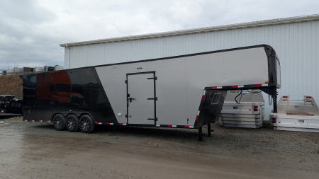 New 2026 Homesteader 8.5x38 (29+8) Gooseneck Car Hauler w/ Ramp