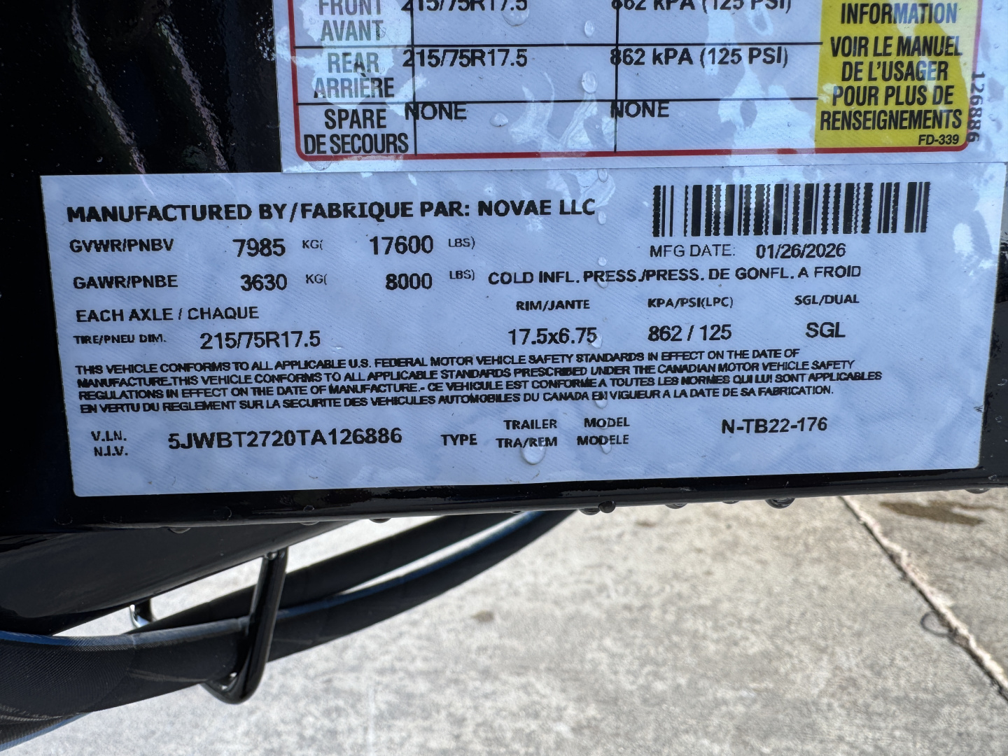 New 2026 Midsota TB-22 17.6k Tilt Trailer