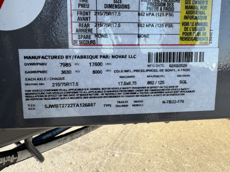 New 2026 Midsota TB-22 17.6k Split Tilt Trailer