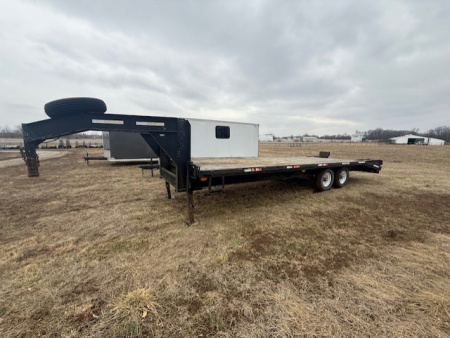 Used 2001 Parker Trailers GRIMES-PARKER GOOSENECK 20+5 Deckover Trailer