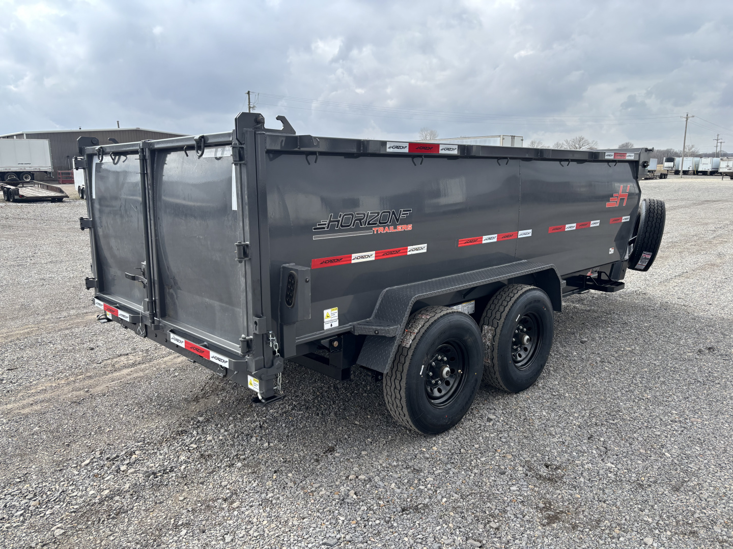 New 2026 Horizon Trailers LZ7-14' 42" Sides 14,000lb (GVWR) Dump Trailer