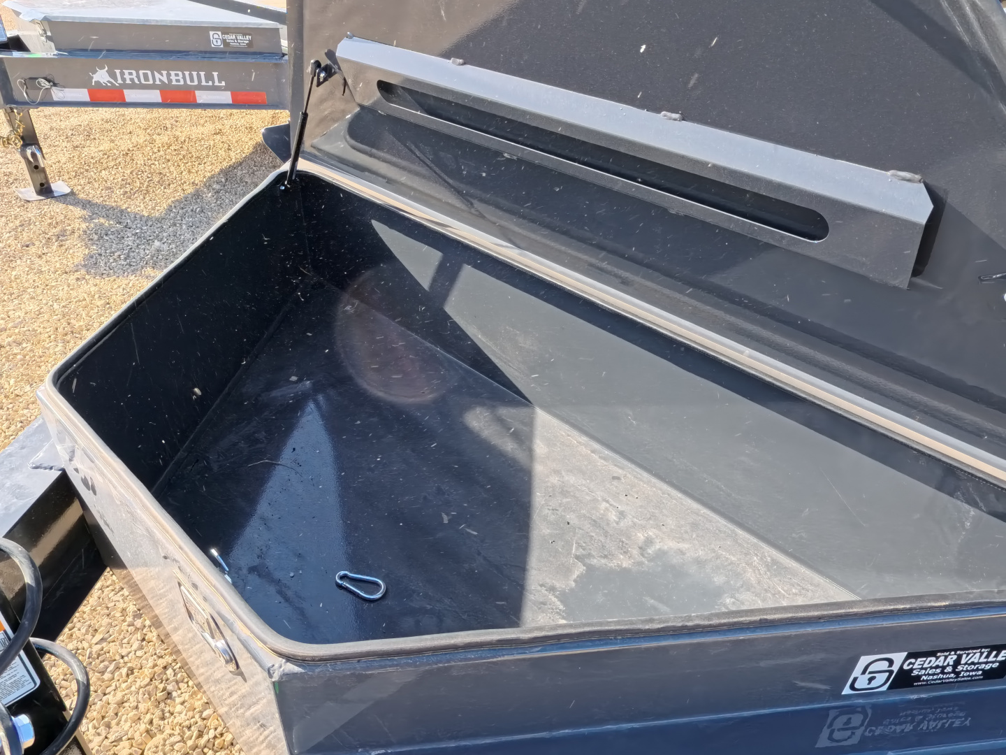 New 2026 Iron Bull 83 x 24 (21 +3) EWB Equipment Trailer with 14,000 lb. GVWR , Rampage Ramps - Ranch Gray