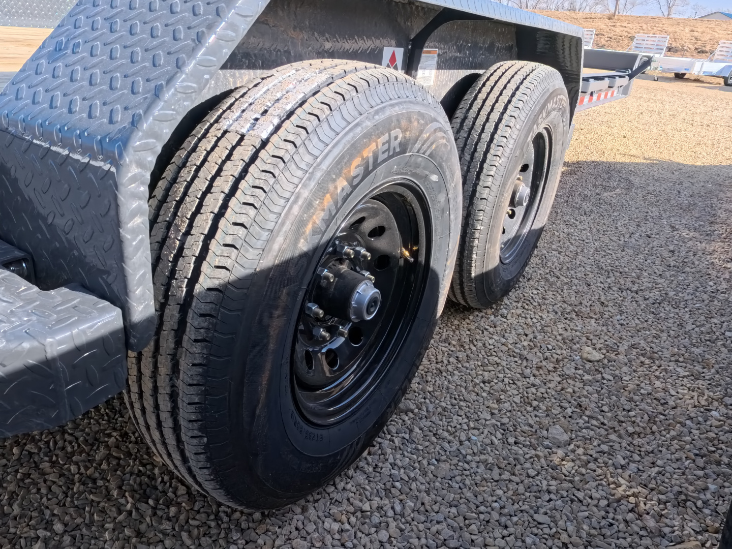 New 2026 Iron Bull 83 x 24 (21 +3) EWB Equipment Trailer with 14,000 lb. GVWR , Rampage Ramps - Ranch Gray