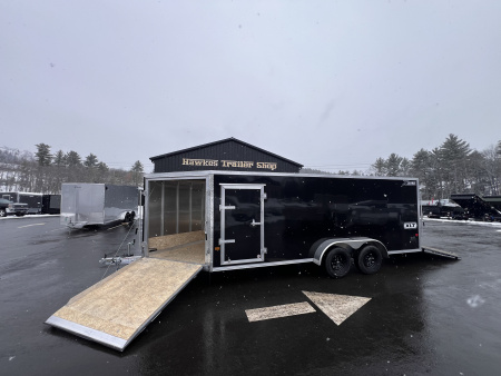 New 2026 High Country 7x18 + 5ft V nose - Snowmobile Trailer/ Three Place / Drive In-Out / All Aluminum - 7000gvw