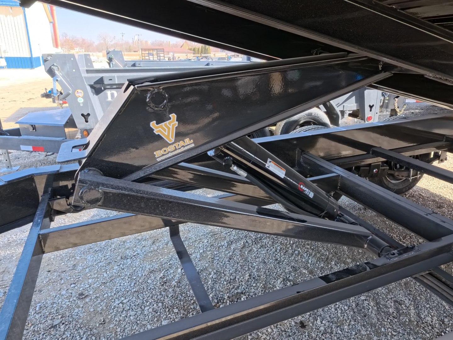 New 2026 Iron Bull 96 x 14 DDP Dump Trailer with 14,999 lb. GVWR, Slide-In Ramps -Black