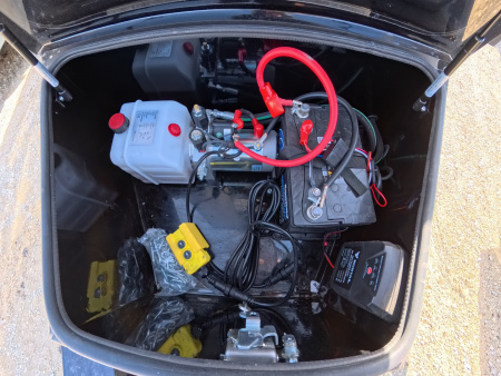 New 2026 Iron Bull 96 x 14 DDP Dump Trailer with 14,999 lb. GVWR, Slide-In Ramps -Black