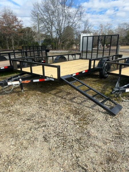 New 2026 Down 2 Earth Trailers DTE 82x14 Ramp in Rail Utility Trailer