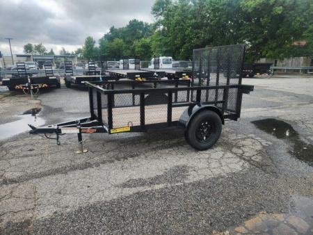 New 2026 Down 2 Earth Trailers 5x8 w/ 2ft Expanded Sides and Gate Utility Trailer