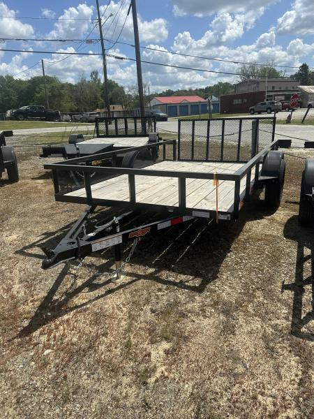 New 76x12 D2E Dovetail Utility Trailer