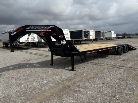 New 2026 Horizon Trailers FYZ 34' HYD Tilt GN Equipment Trailer